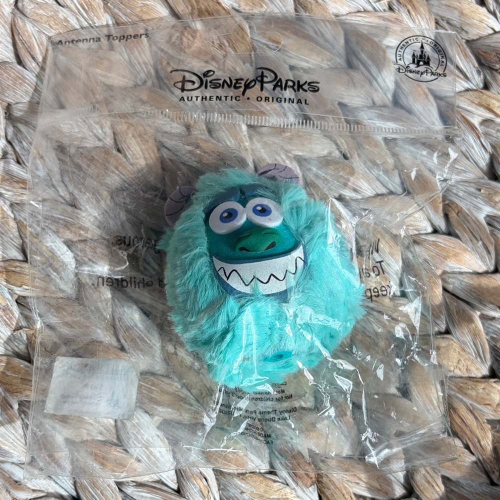 Disney Sulley Plush Antenna Topper - Teal, Purple, White, Blue